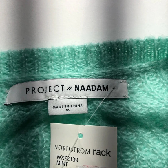 Project Naadam sweater mint green. Size S.  Cozy - Picture 4 of 5